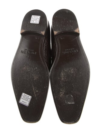 Prada Crocodile Derby Shoes