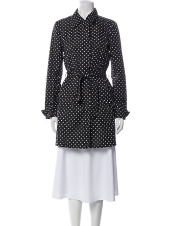 Prada 2011 Polka Dot Print Trench Coat