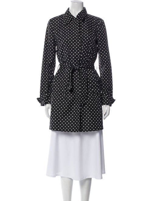 Prada 2011 Polka Dot Print Trench Coat