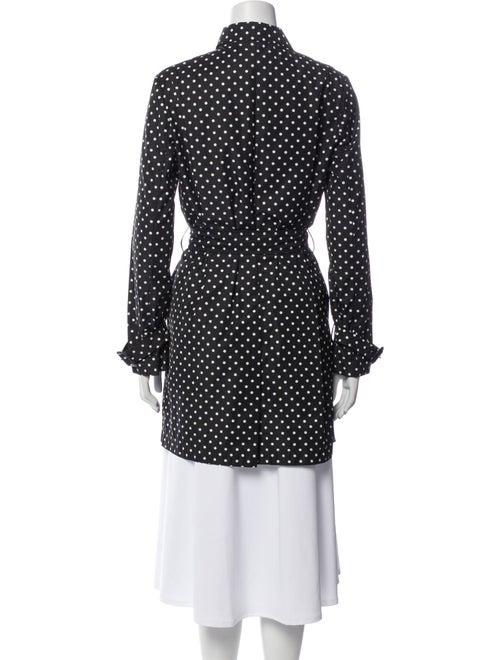 Prada 2011 Polka Dot Print Trench Coat