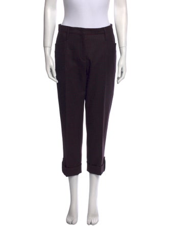 Prada Virgin Wool Straight Leg Pants