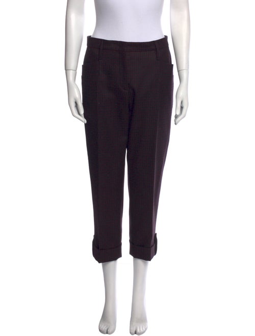 Prada Virgin Wool Straight Leg Pants