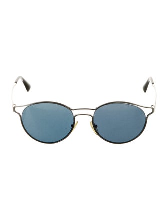 Prada Round Mirrored Sunglasses
