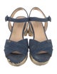 Prada Denim Colorblock Pattern Slingback Pumps