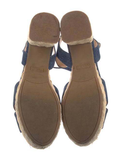 Prada Denim Colorblock Pattern Slingback Pumps