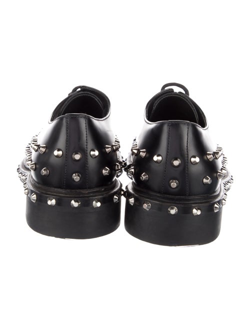 Prada Leather Studded Accents Derby Shoes