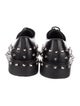 Prada Leather Studded Accents Derby Shoes