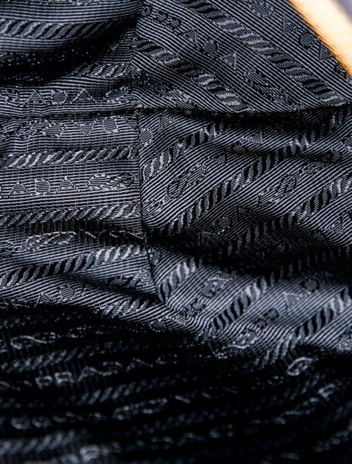 Prada Enameled Metal Triangle Hobo