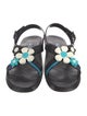 Prada Signature Logo Rubber Slingback Sandals
