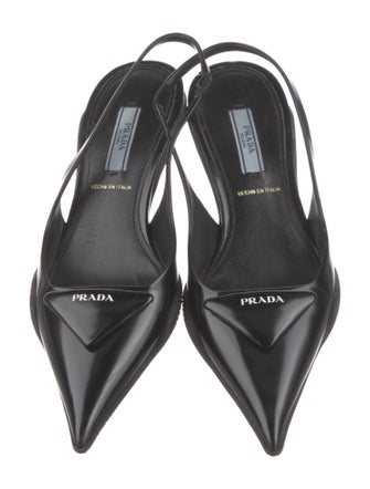 Prada Patent Leather Slingback Pumps