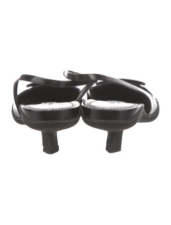 Prada Patent Leather Slingback Pumps