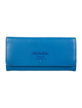 Prada Saffiano Lux Leather Continental Wallet