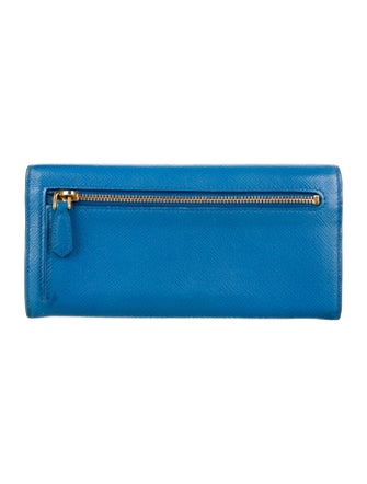 Prada Saffiano Lux Leather Continental Wallet