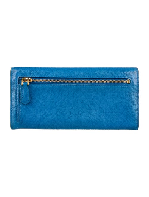 Prada Saffiano Lux Leather Continental Wallet