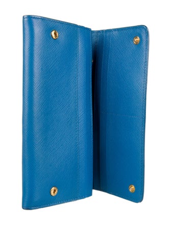 Prada Saffiano Lux Leather Continental Wallet