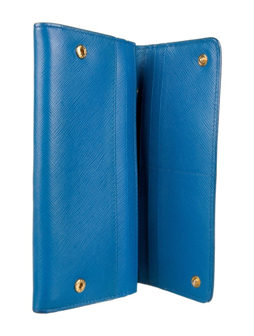 Prada Saffiano Lux Leather Continental Wallet