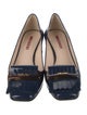 Prada Sport Patent Leather Fringe Trim Accent Pumps