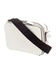 Prada Enameled Metal Triangle Crossbody Bag