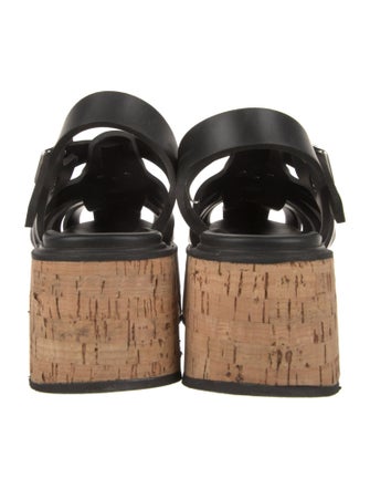 Prada Rubber Slingback Sandals