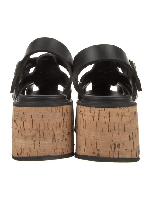 Prada Rubber Slingback Sandals