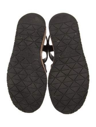 Prada Rubber Slingback Sandals