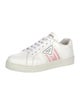 Prada Leather Scalloped Accent Sneakers