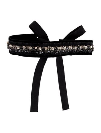 Prada Velvet Waist Belt