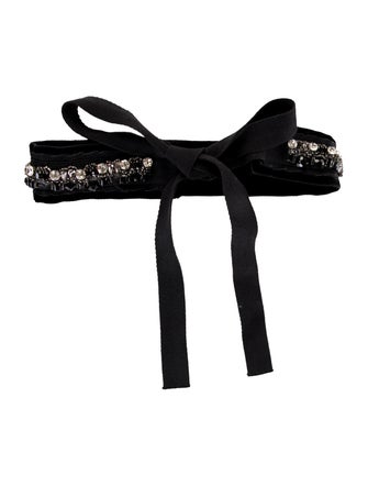 Prada Velvet Waist Belt