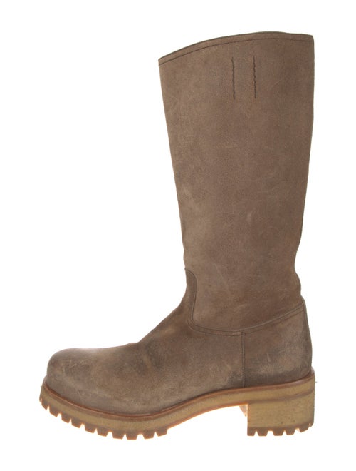 Prada Suede Moto Boots