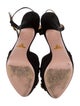 Prada Suede Crystal Embellishments Slingback Sandals