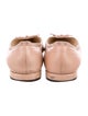 Prada Leather Bow Accents Ballet Flats