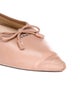 Prada Leather Bow Accents Ballet Flats
