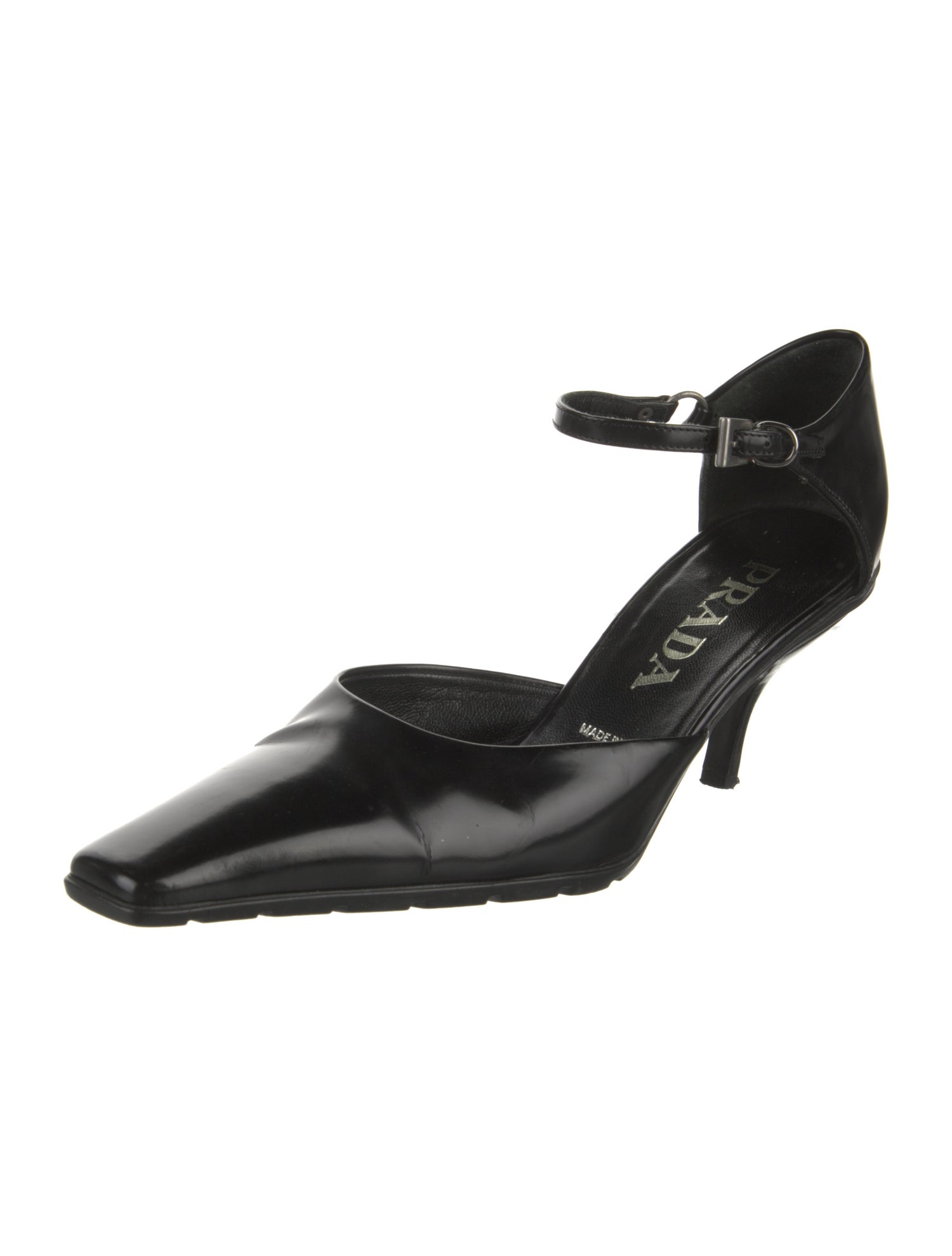 Prada Leather D'Orsay Pumps