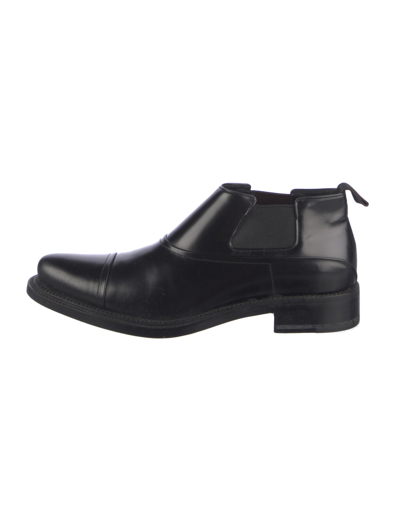 Prada Leather Chelsea Boots