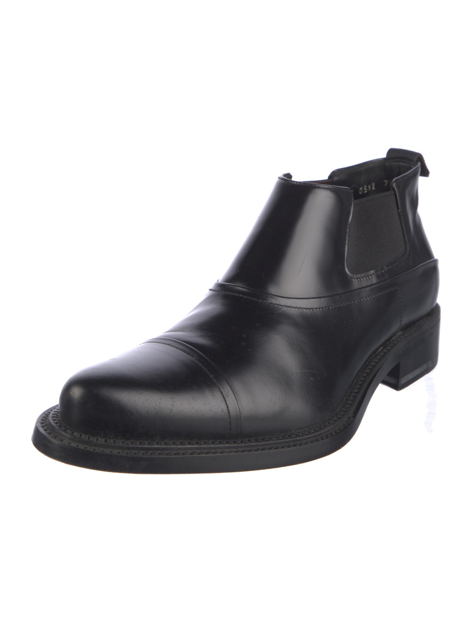 Prada Leather Chelsea Boots