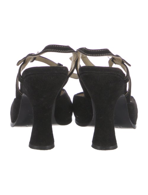 Prada Suede T-Strap Pumps