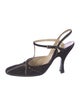 Prada Suede T-Strap Pumps