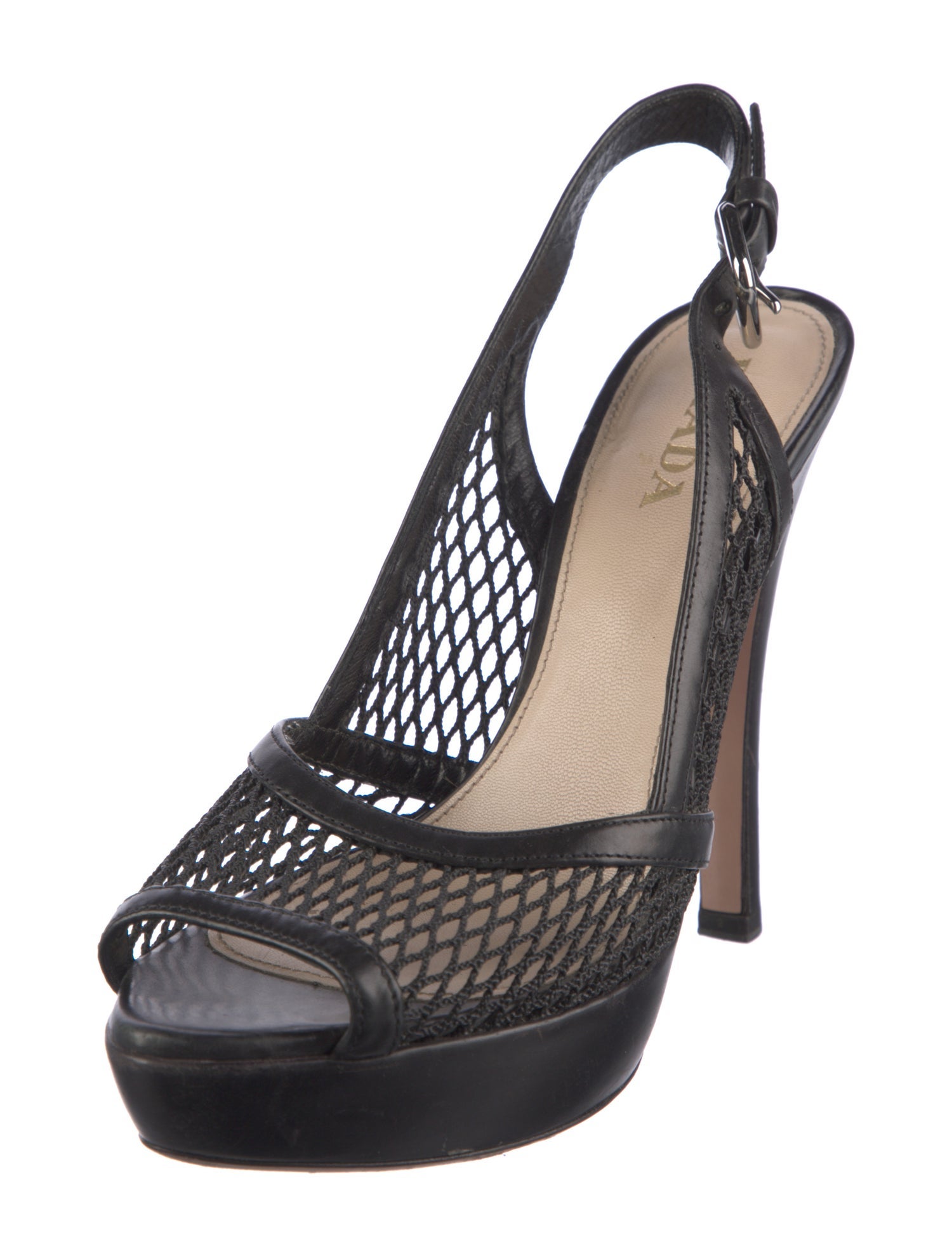 Prada Leather Slingback Pumps