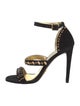 Prada Suede Studded Accents Sandals