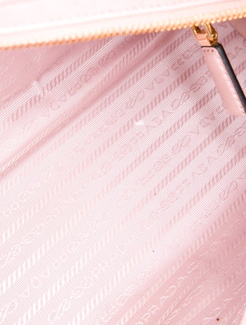 Prada Enameled Metal Triangle Bonnie Medium