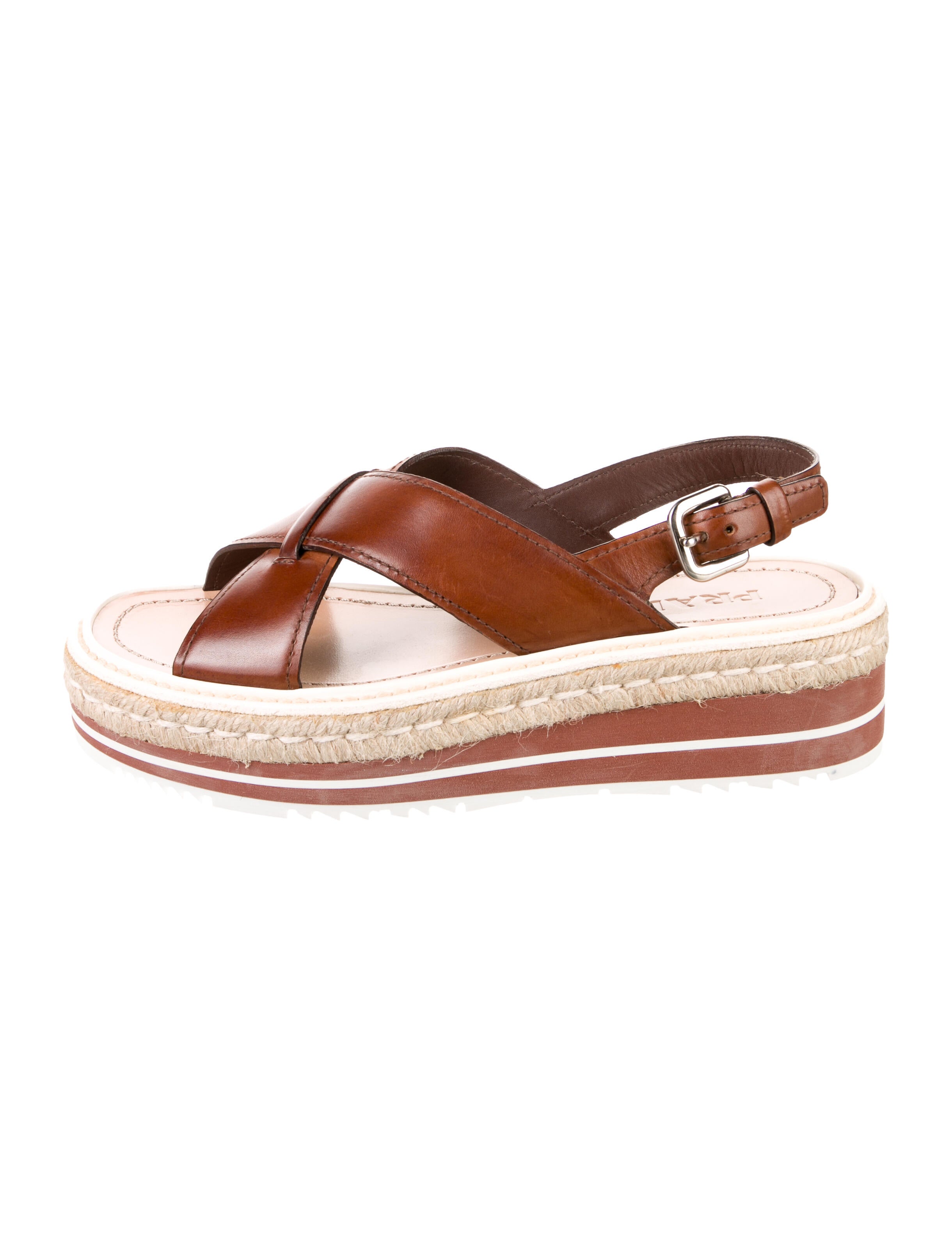 Prada Leather Espadrilles