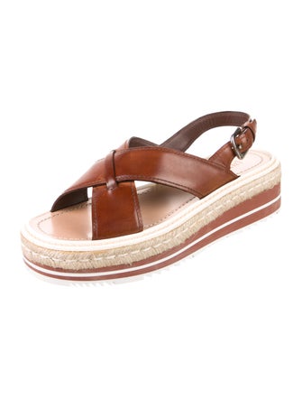 Prada Leather Espadrilles