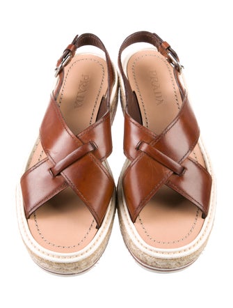 Prada Leather Espadrilles