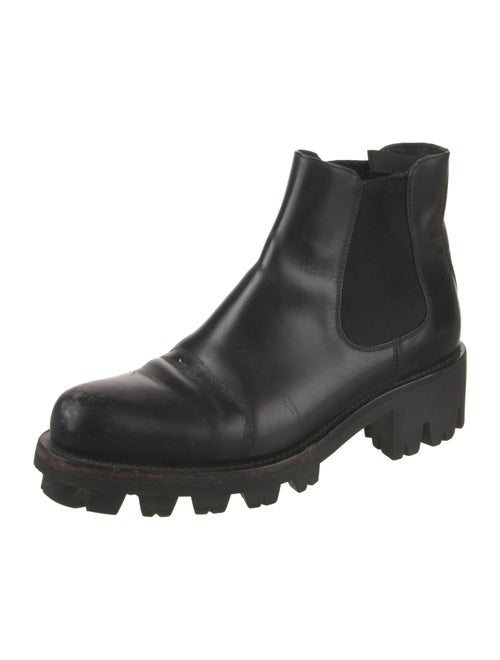 Prada Leather Chelsea Boots