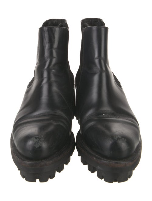 Prada Leather Chelsea Boots