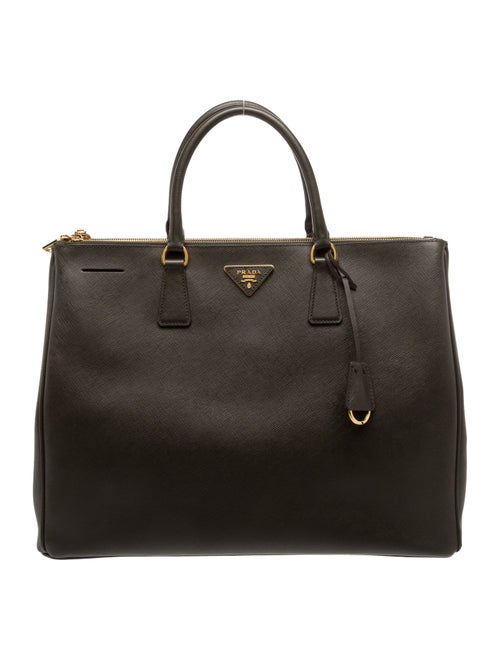 Prada Saffiano Leather Galleria Double Zip Large