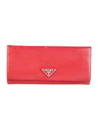 Prada Saffiano Lux Leather Continental Wallet