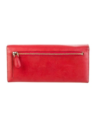 Prada Saffiano Lux Leather Continental Wallet