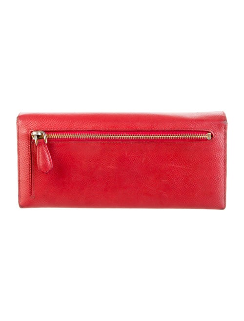Prada Saffiano Lux Leather Continental Wallet