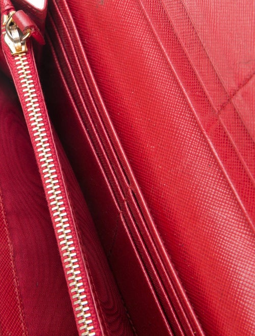 Prada Saffiano Lux Leather Continental Wallet